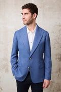 Reveres 1638 Giacca Spinata azzurra