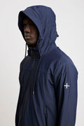 More 3271 Giubbotto con cappuccio blu