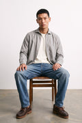 Alley Docks 4009 Washed Grey Corduroy Shirt