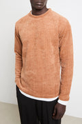 Reworked 2537 Maglia ciniglia doppia caramello