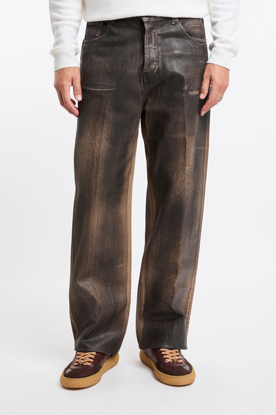 Grifoni 4250 Beck jeans, brown coated