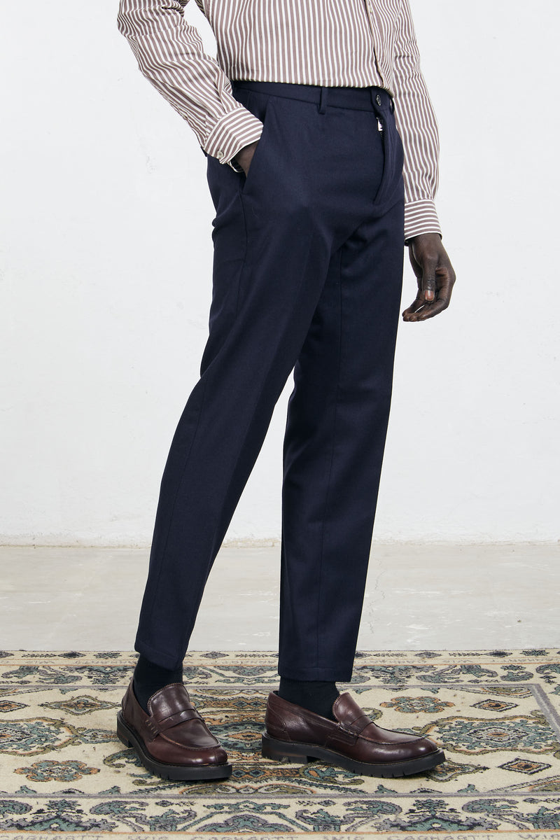 department 5 pantalone chino prince misto lana colore blu 7258