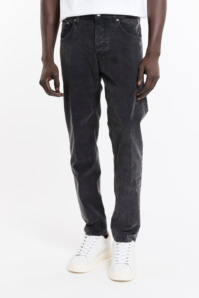Dondup 4217 Jeans in velluto Dian relax antracite