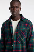 Barbour 4071 Camicia scozzese blu e verde