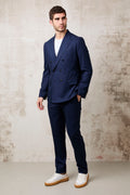Reveres 1643 Abito Doppiopetto blu