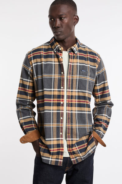 Barbour 4069 Camicia Fortrose tartan grey marl in flanella