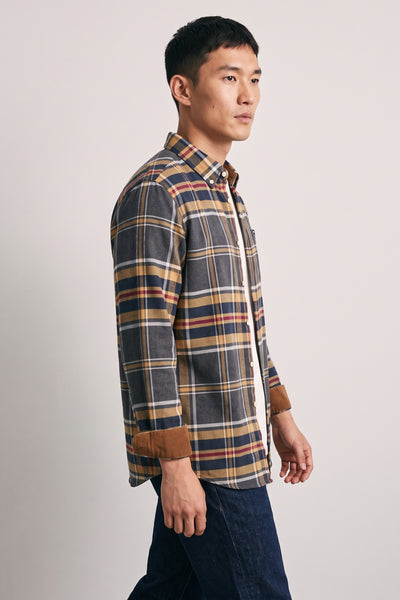 Barbour 4069 Camicia Fortrose tartan grey marl in flanella