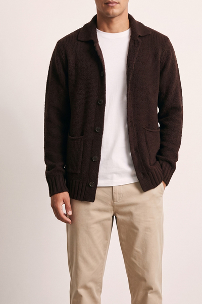 Daniele Fiesoli 4198 Cardigan marrone