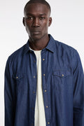 Alley Docks 4017 Camicia texana in denim scuro