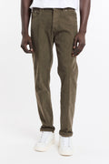 Dondup 4218 Jeans in velluto Icon relax verde militare