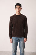 Reworked 4662 Dark brown chenille sweater