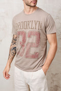 Bowery Nyc 1417 T-Shirt Brooklyn beige