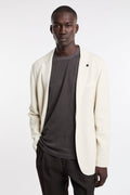 OutFit 4432 Giacca tramata in jersey panna