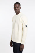 CP Company 4136 Maglione girocollo bianco stretch