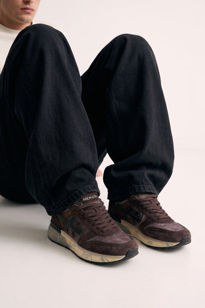 Premiata 4485 Mick faded brown sneakers