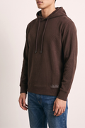 Reworked 4659 Maglia in ciniglia con cappuccio marrone