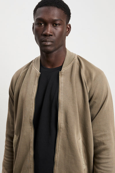 Keeling 3229 Green Bomber Sweatshirt