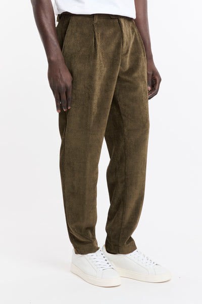 Reworked 4666 Pantalone Belfort in velluto a coste verde