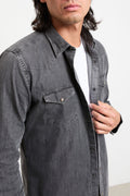 Alley Docks 2033 Camicia denim grigio