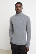 Kangra 2232 Maglione grigio collo a vulcano