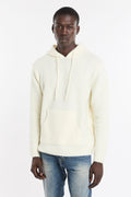 Reworked 4690 Maglione con cappuccio panna