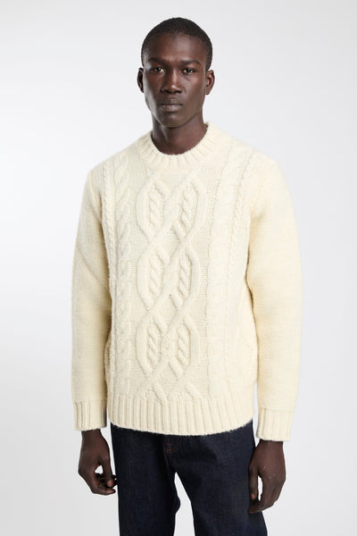 Kangra 4321 Maglione trecce panna