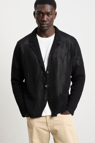 Atomo 3066 Cardigan nero retato