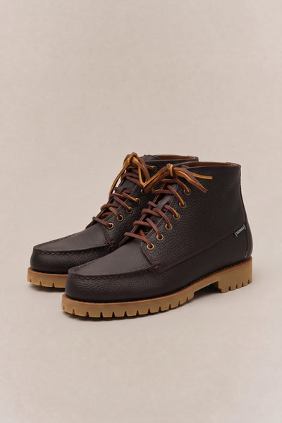 Sebago 4559 Stivaletto Carter in pelle martellata moro