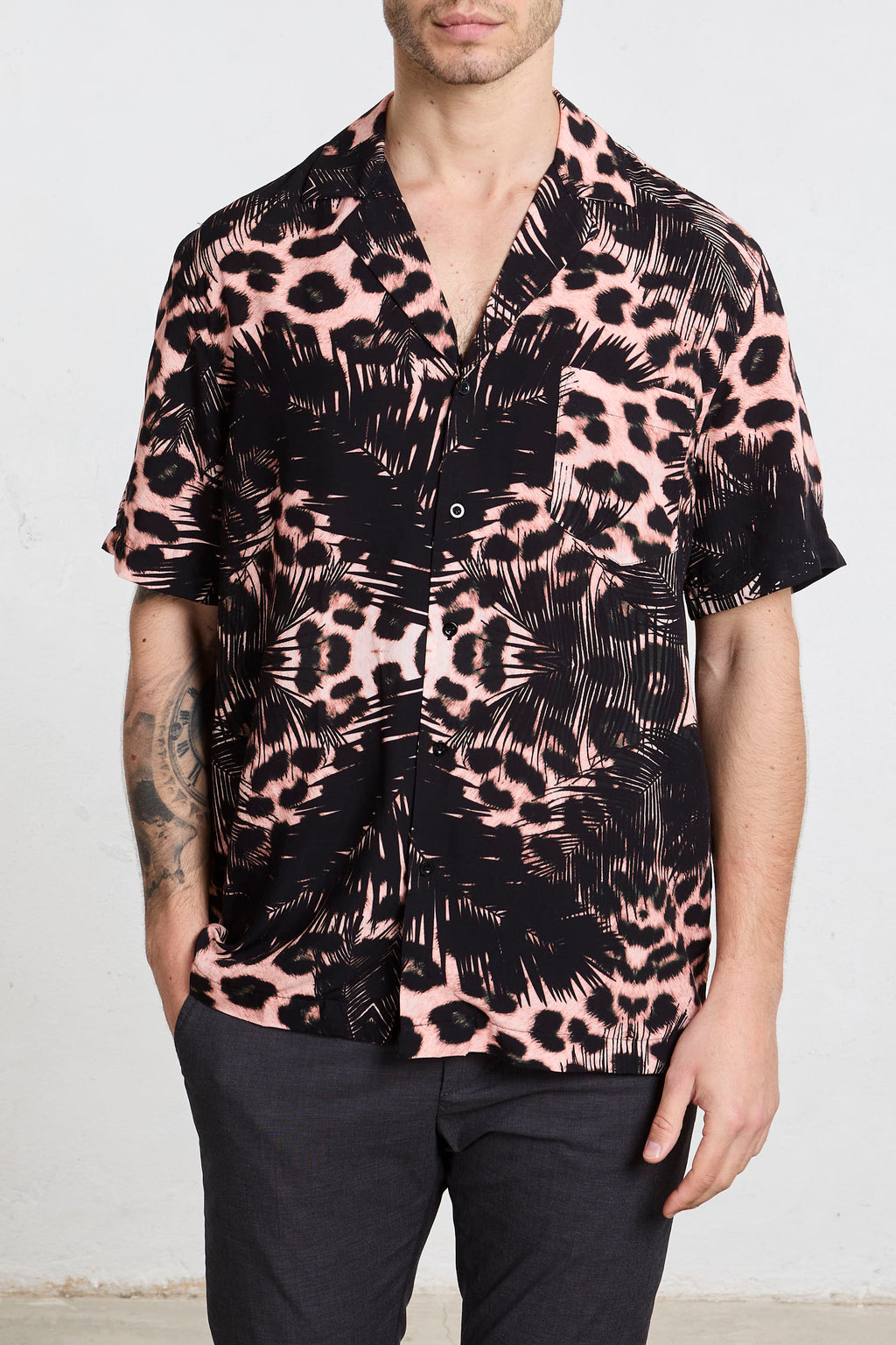 Benevierre 8705 Camicia Stampa Animalier