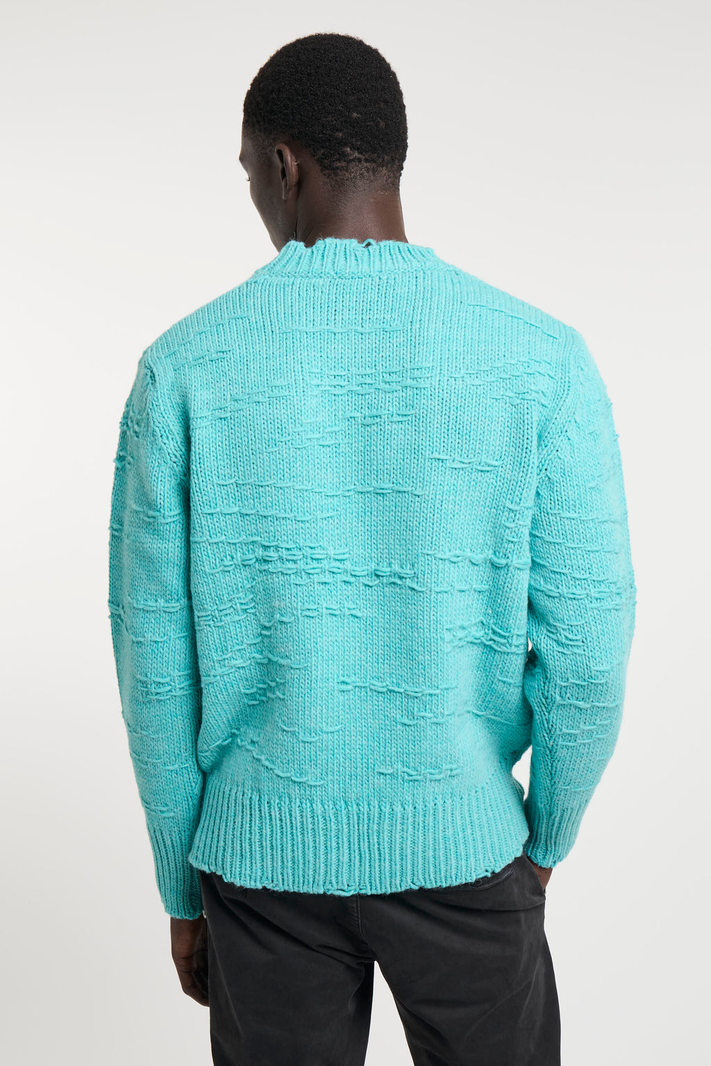 Amanthe 7185 Fluo Green Mohair Blend Kapuzenpullover