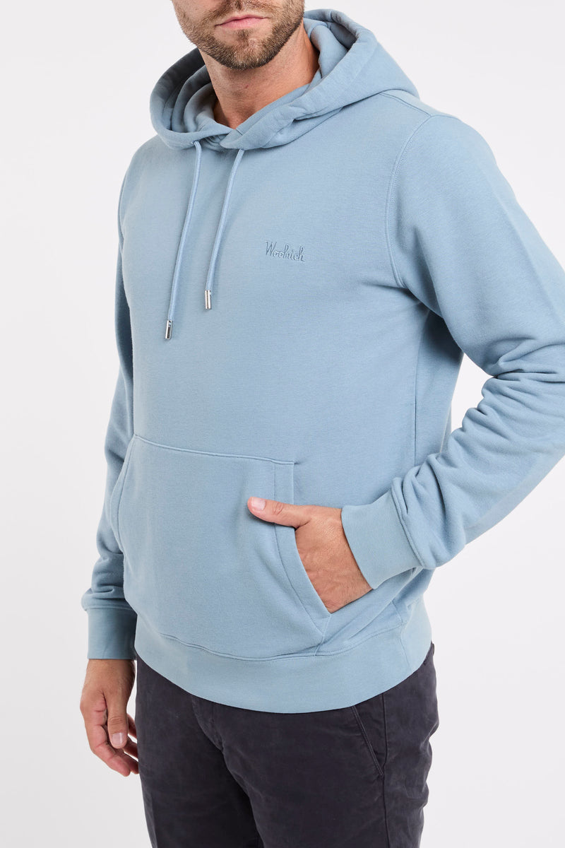 Felpa Con Cappuccio Blu Sottile, Felpa Con Cappuccio Della - Foto 9