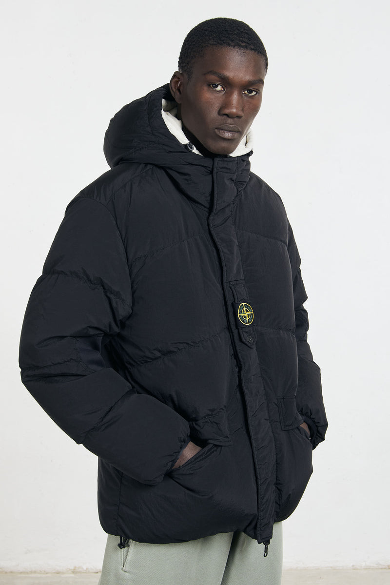 GIACCA DOUBLE FACE INVERNALE STONE ISLAND COLORE NERO – Sagal on line