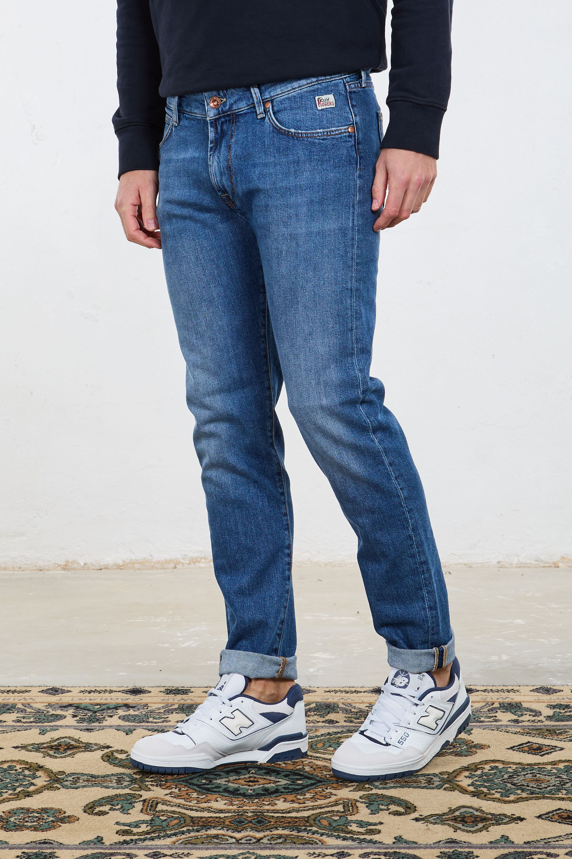 Giubbotto jeans roy rogers on sale uomo