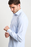 Alley Docks 3059 Camicia tecnica fantasia azzurra