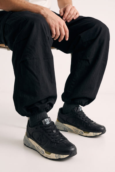 Premiata 4489 Sneakers Mase in pelle nera