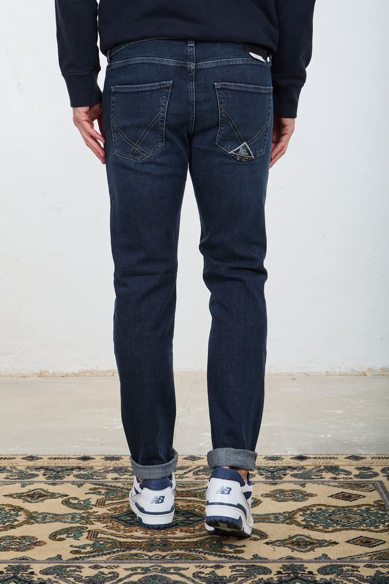 roy rogers jeans cinque tasche misto cotone colore denim 7946