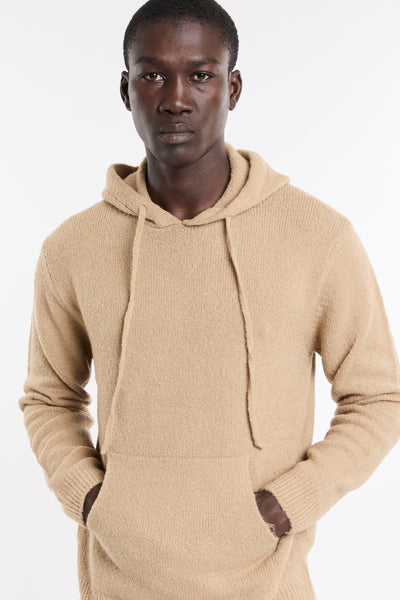 Reworked 4692 Sand hooded sweater