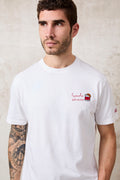 Saint Barth 1473 T-Shirt bianca Famolo Strano