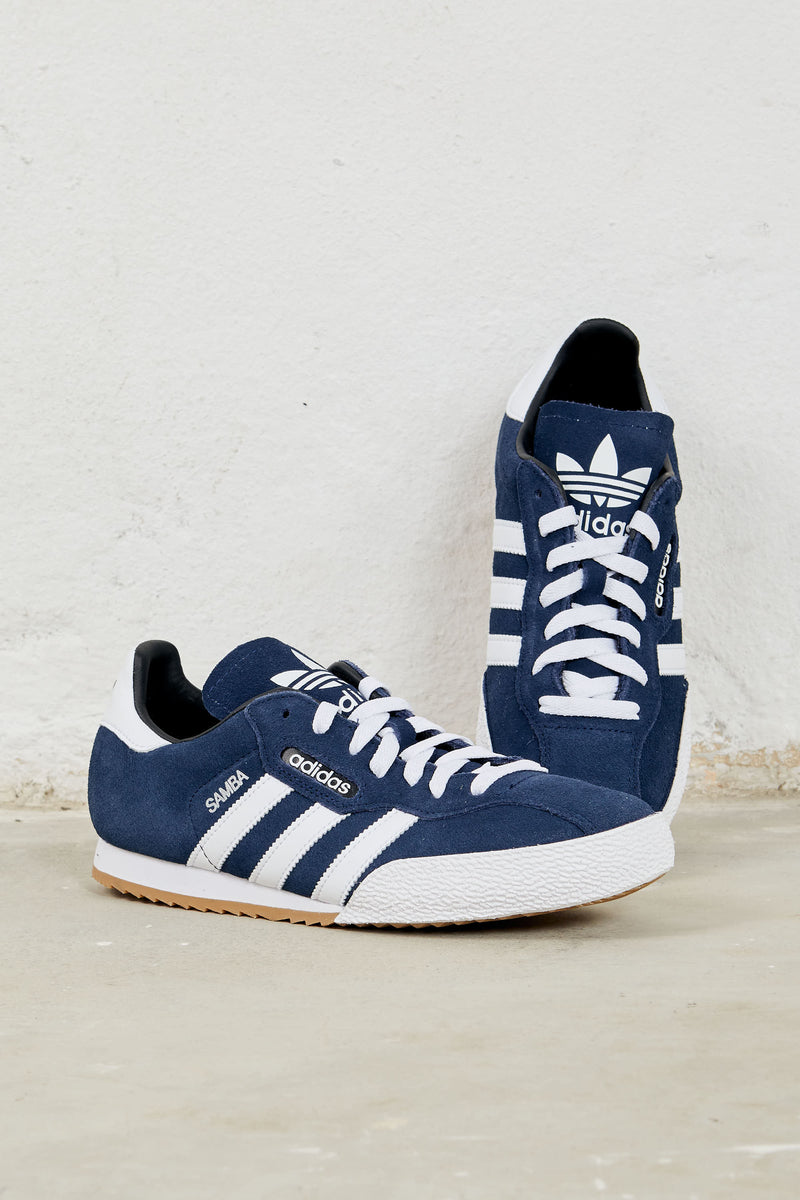 adidas originals sneakers samba super suede colore blu bianco 7012