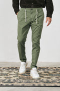 Pantalone Mitte Misto Cotone Colore Verde Cruna