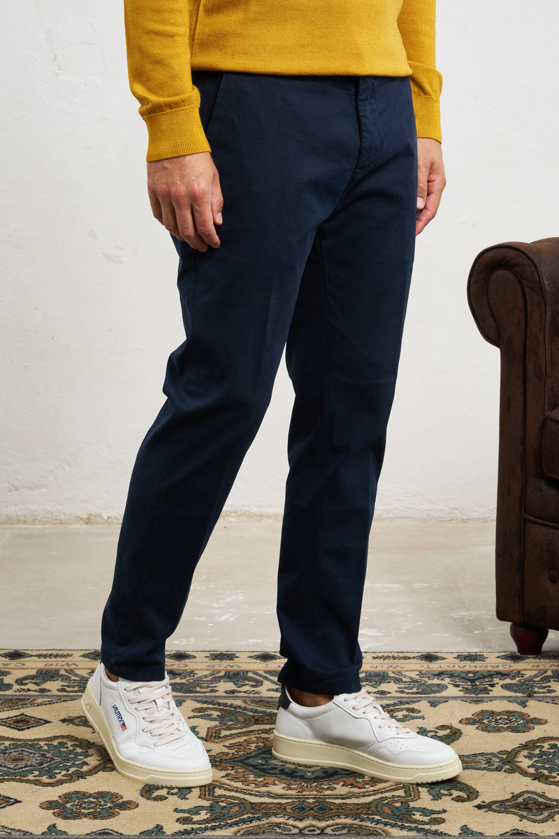 department 5 pantalone prince chino misto cotone colore blu 7252