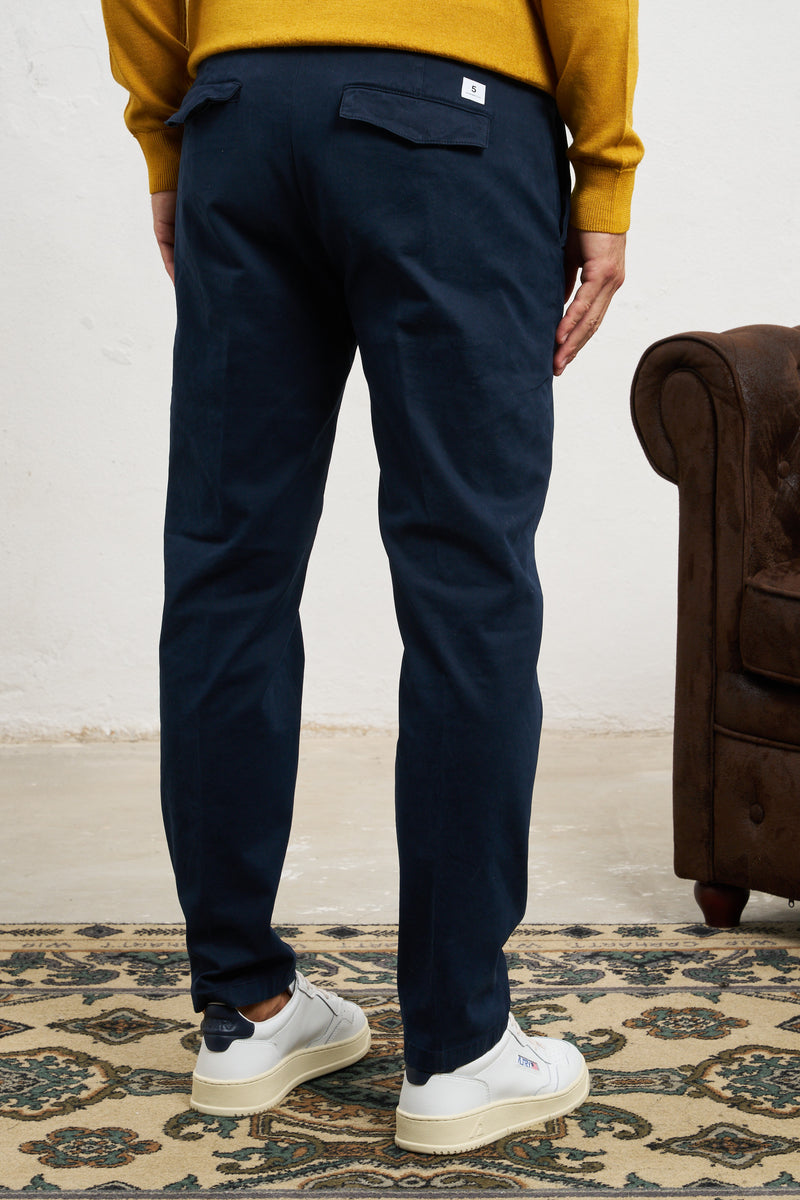 department 5 pantalone prince chino misto cotone colore blu 7252