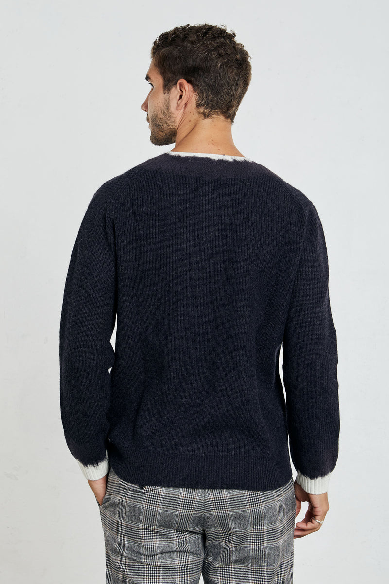 kangra maglia girocollo misto lana colore antracite 7323