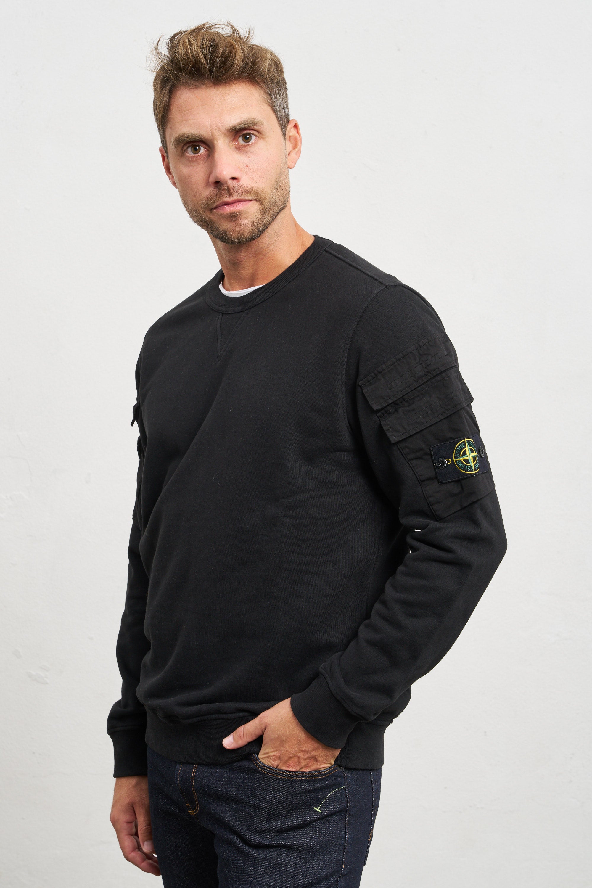 Stone island hotsell felpa girocollo