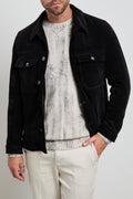 Reworked 2524 Overshirt nera velluto