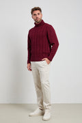 Reworked 2547 Collo alto bordeaux