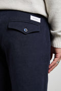 Reworked 2507 Pantalone blu Campiglio velluto
