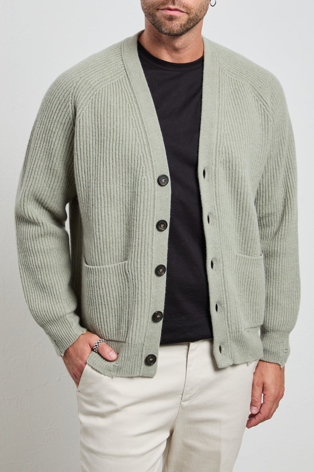 Atomo 2013 Cardigan costa inglese salvia