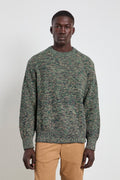 Selected 2629 Maglia a coste mélange verde