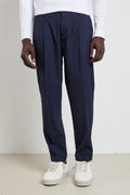 Reworked 2457 Pantalone pinces blu
